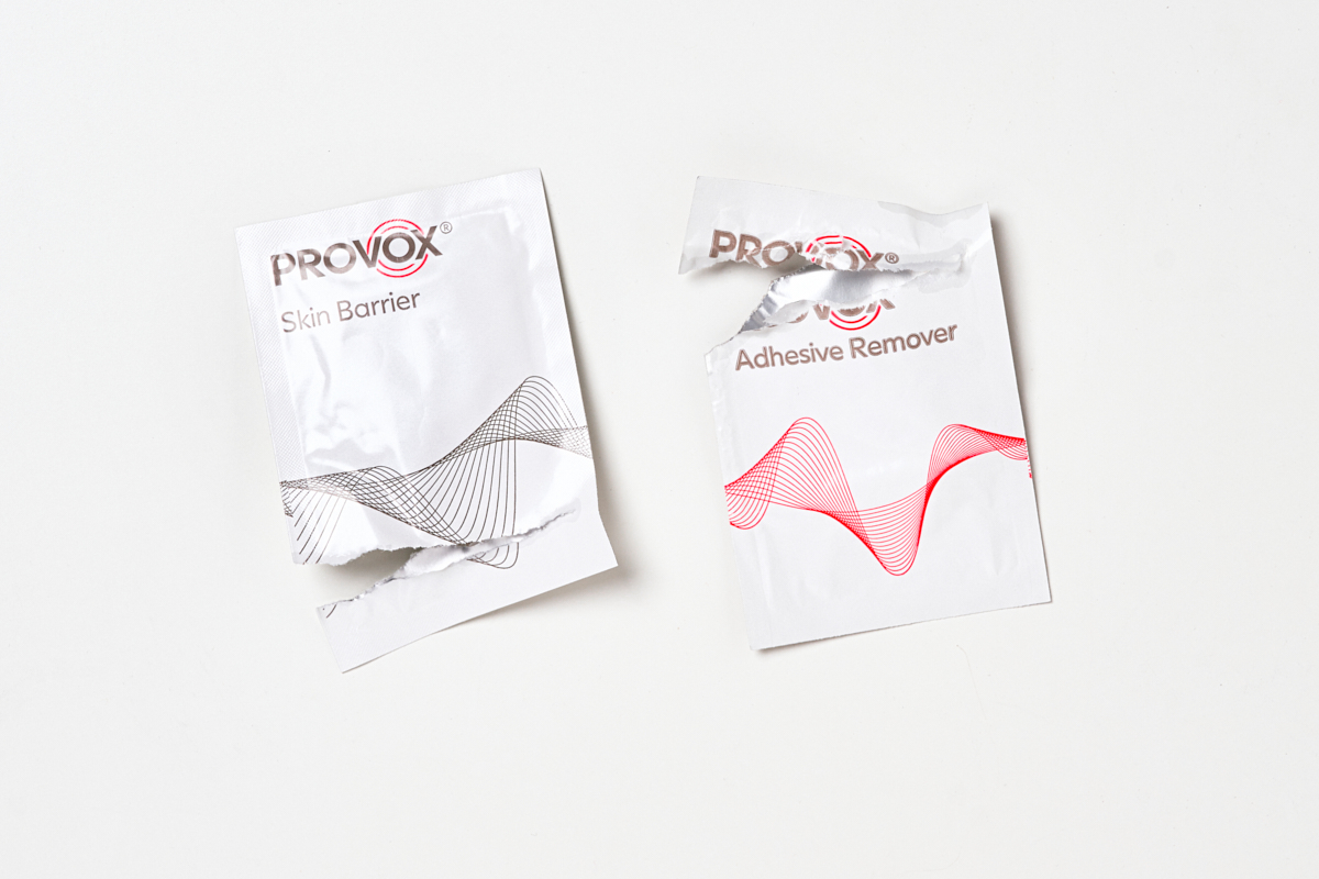 Provox packaging recycling adhesive remove